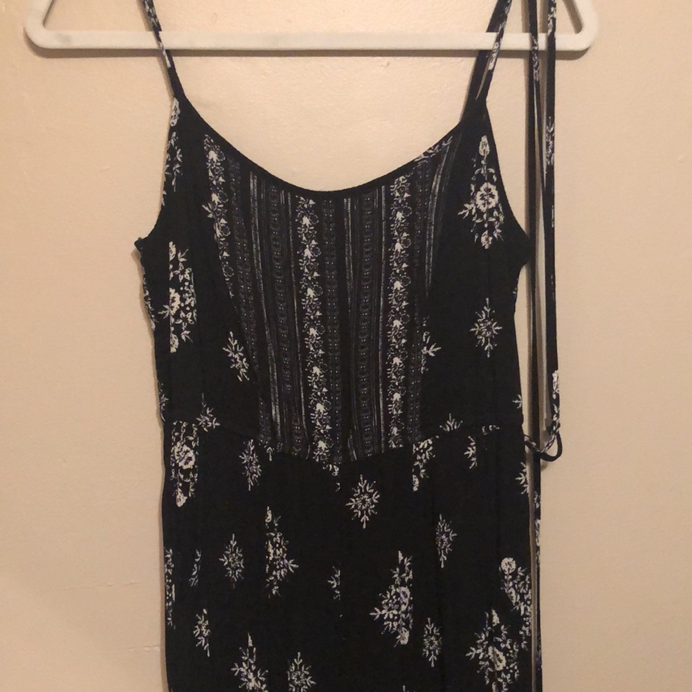 Cotton black and white jumpsuit